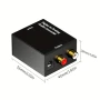 Преобразувател от коаксиал/Toslink цифров към RCA L/R аналогов аудио сигнал,USB захранване, снимка 8