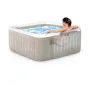 Надуваемо джакузи Intex PureSpa Chevron Bubble Deluxe, 6 места, 239 х 71 см, 170 въздушни струи, бял, снимка 3