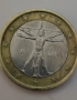 Евро Монета вижда се номинала., снимка 1
