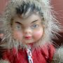 Винтидж ескимоска кукла K.Schrickel 10.5 см, снимка 2