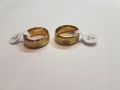 Комплект позлатени пръстени за двойки "Крал и Кралица", снимка 1 - Бижутерийни комплекти - 45449710