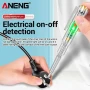 ANENG B12 24-250V Фазомер отвертка Червена и зелена LED светлина Смарт чип, снимка 6