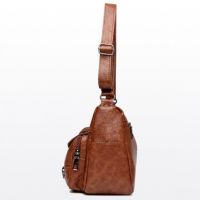Ежедневна дамска чанта Brown Leanor, снимка 7 - Чанти - 45350178