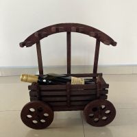 Каручка Поставка за вино и чаши каруца, снимка 1 - Декорация за дома - 45542643