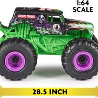 Кола с дистанционно управление Monster Jam 1-64th Grave Digger, играчка за деца, зелено, снимка 6 - Коли, камиони, мотори, писти - 45097146