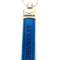 Автомобилен кожен ключодържател / за Chevrolet Шевролет / син цвят / стилни елегантни авто аксесоари, снимка 1 - Аксесоари и консумативи - 45540480
