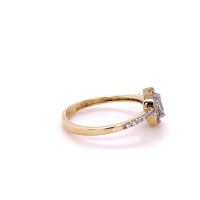 Златен дамски пръстен 2,10гр. размер:57 14кр. проба:585 модел:23640-3, снимка 3 - Пръстени - 45715223