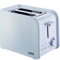 Тостер за хляб Voltz V51440E, 750W, 2 филийки, Бял, снимка 2 - Тостери - 45742886