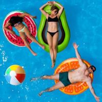 Нов Летен Комплект за Плаж басейн Авокадо Плувен Пояс + 2 Ринга, снимка 8 - Водни спортове - 45367740
