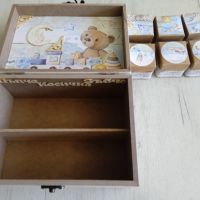 Дървена кутия за бебешки съкровища , снимка 1 - Други - 42688545