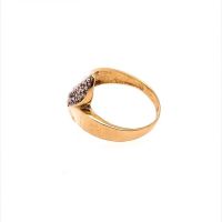 Златен дамски пръстен 4,93гр. размер:59 14кр. проба:585 модел:12633-1, снимка 2 - Пръстени - 45200165