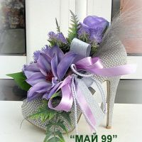 Обувка с цветя и перли, снимка 3 - Подаръци за сватба - 45350081