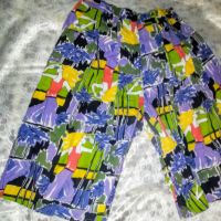 💜💚Дамски чисто нов шарен полапанталон с подарък блуза-С,М,Л💚💜, снимка 2 - Къси панталони и бермуди - 45437540