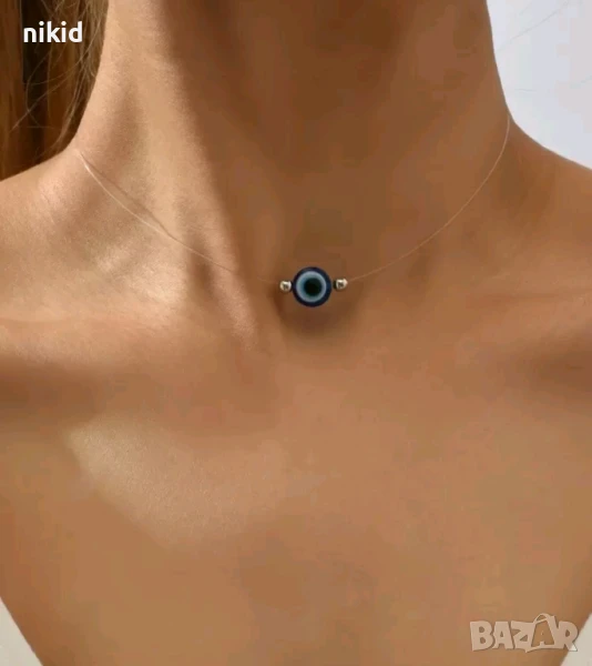 Окото на Назар колие гердан на корда нежно, снимка 1