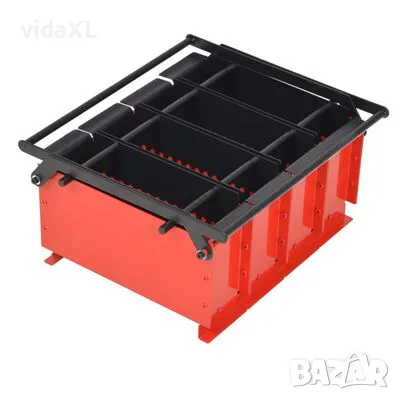 vidaXL Преса за брикети от хартия стомана 38x31x18 см черно и червено(SKU:142922), снимка 1