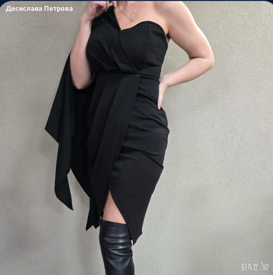 Дълга черна рокля, снимка 1