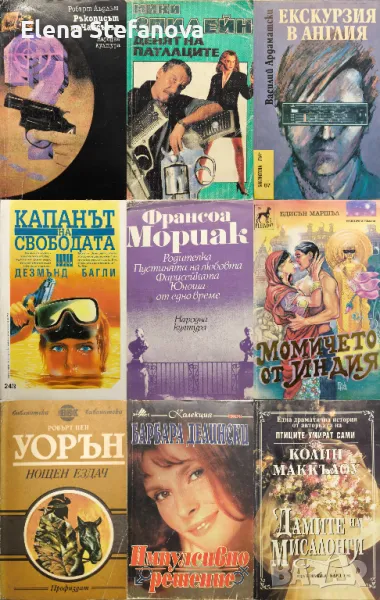 Сет от 9 книги - за 10 лв - Лъдлъм, Спилейн, Багли, Делински и др., снимка 1