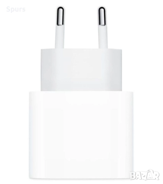 Зарядно устройство Apple - USB-C, 20W, бяло, снимка 1