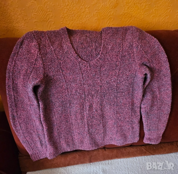 Дамски ръчно плетен пуловер, снимка 1