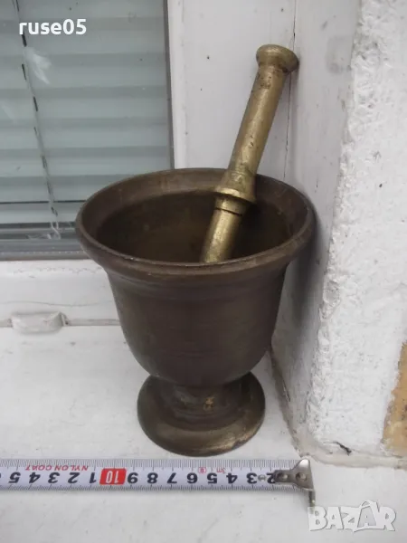 Хаван с чукало брозови стари, снимка 1