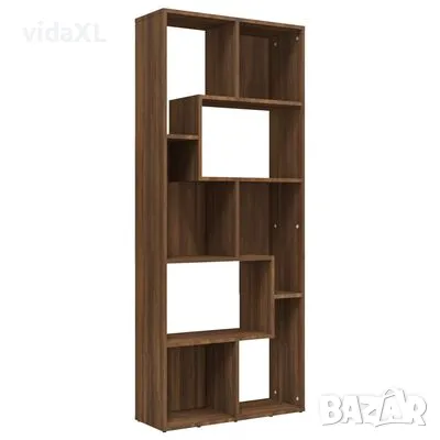 vidaXL Библиотека, кафяв дъб, (SKU:815503, снимка 1