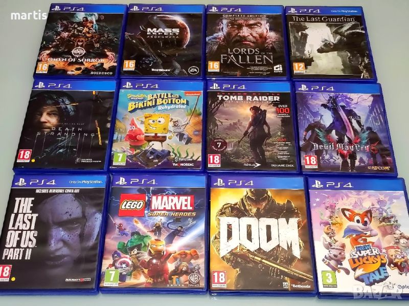 Игри PS4. /Перфектно състояние/25лв.бр.Минимална поръчка 4бр., снимка 1