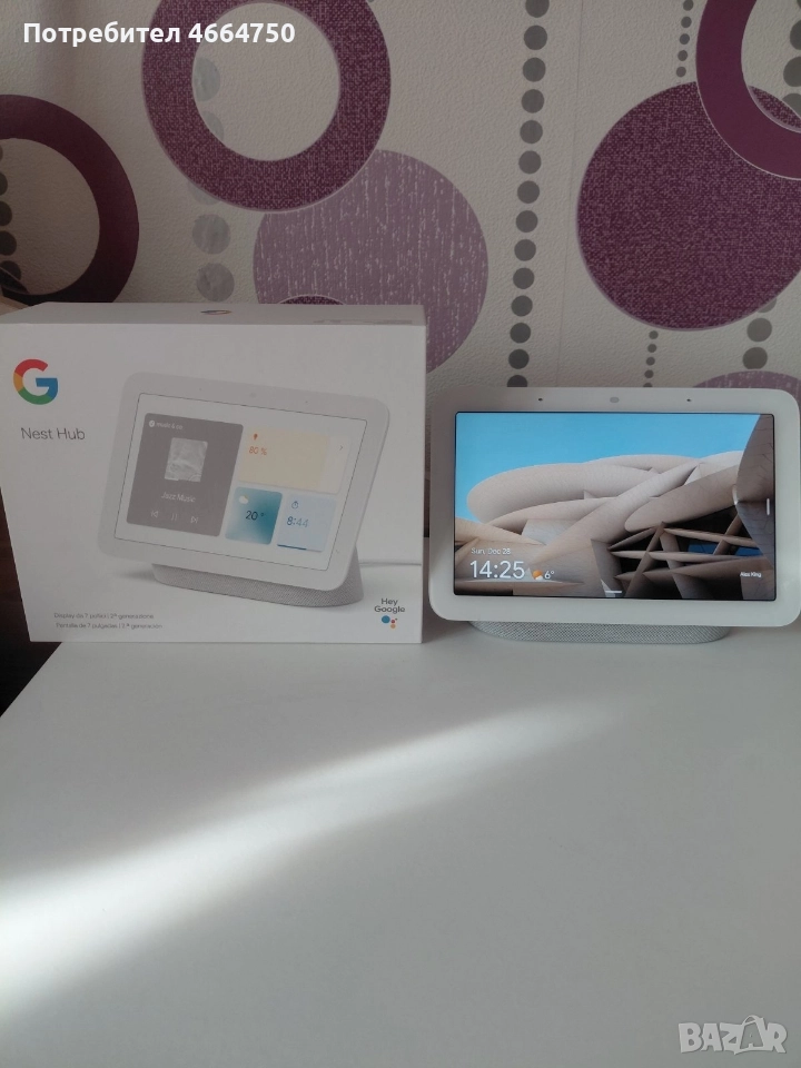 Google nest hub 2 , снимка 1