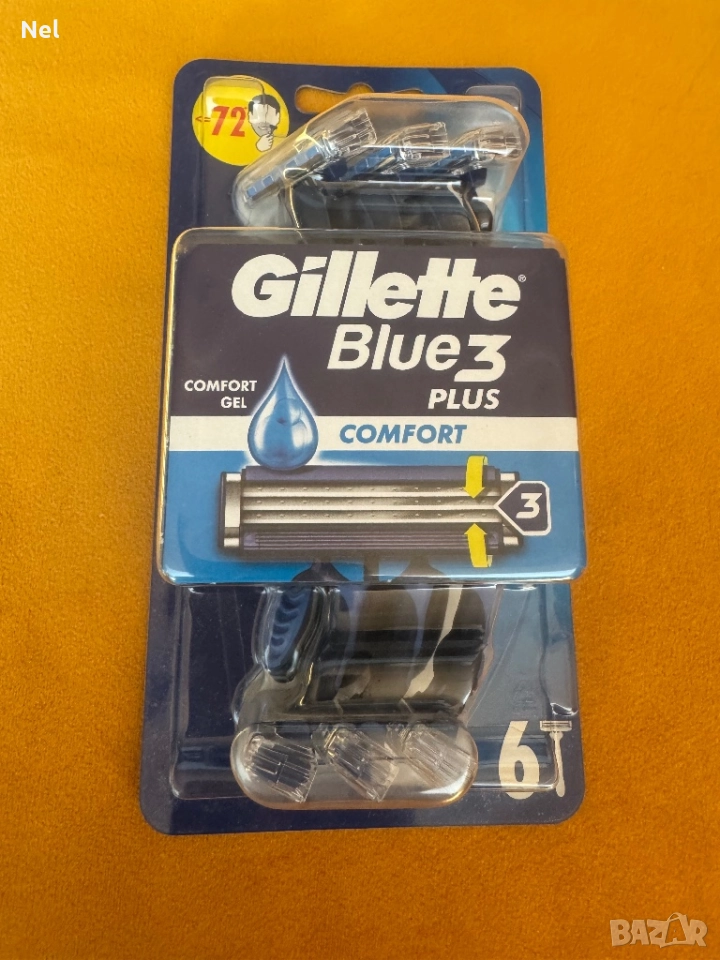 GILLETTE Blue 3 Plus Comfort Еднократна самобръсначка, 6 бр., снимка 1