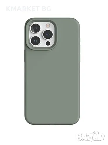 Калъф Liquid Silica Case / Сиво-зелен / за iPhone 15 Plus 6.7 Баркод : 3126577, снимка 1