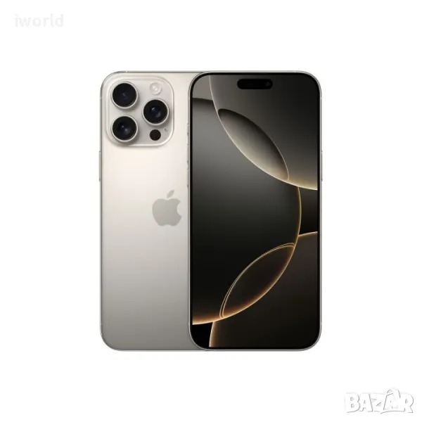 НОВ! 24м Гаранция iPhone 16 Pro Max Лизинг от 90лв/мес natural titaniu, снимка 1