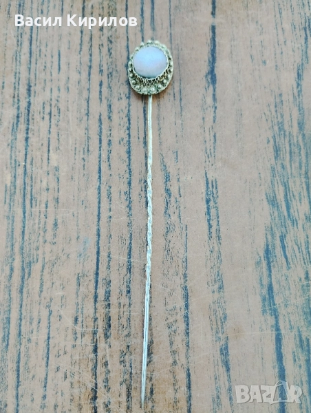 Игла винтидж Сребърна , снимка 1