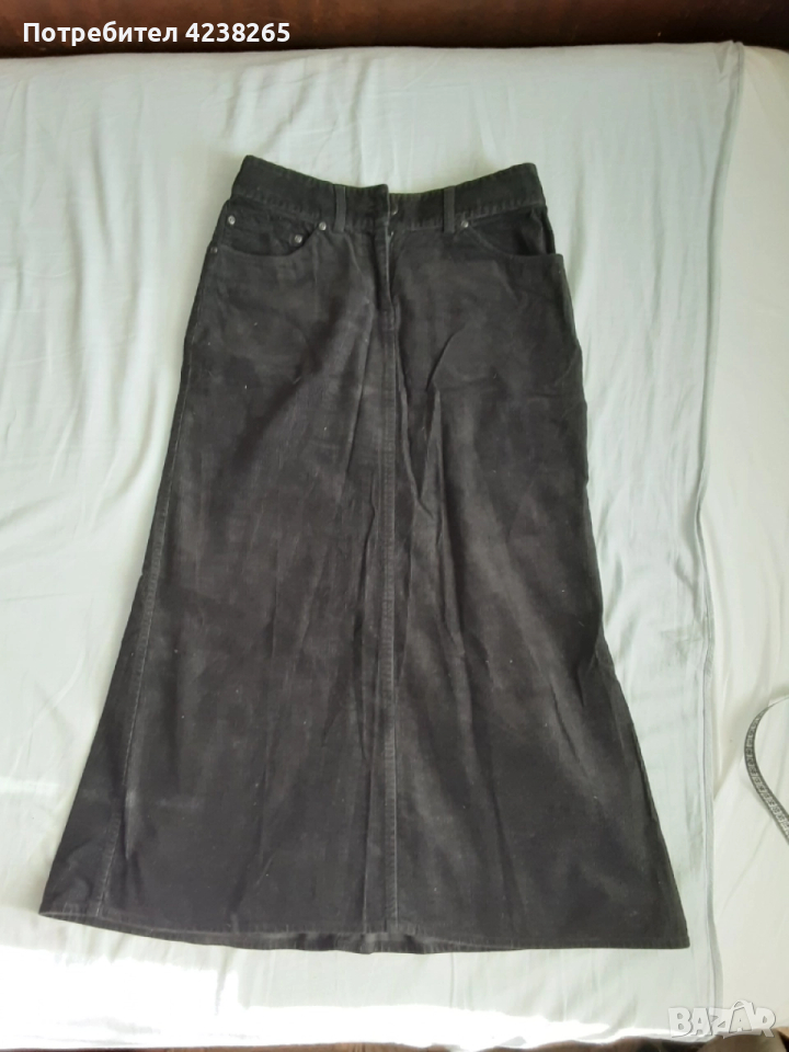 пола H&M джинсова, нова, черна №36, снимка 1