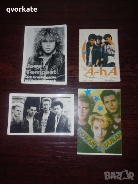 Картички на Депеш Мод,Джой Темпест,Дюран Дюран,Аха, снимка 1