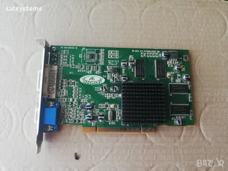 Видео карта ATi Radeon 7000 XVR100 64MB DDR 128bit PCI, снимка 1