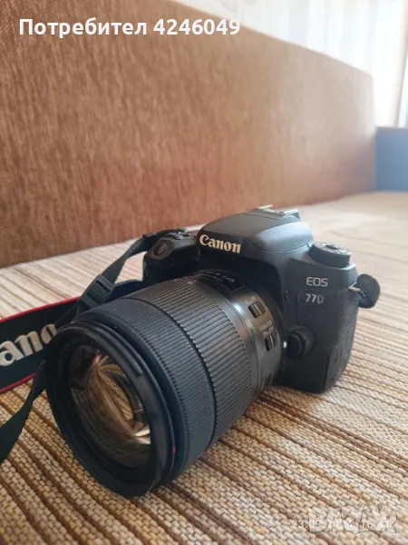 Фотоапарат Canon EOS 77D , снимка 1