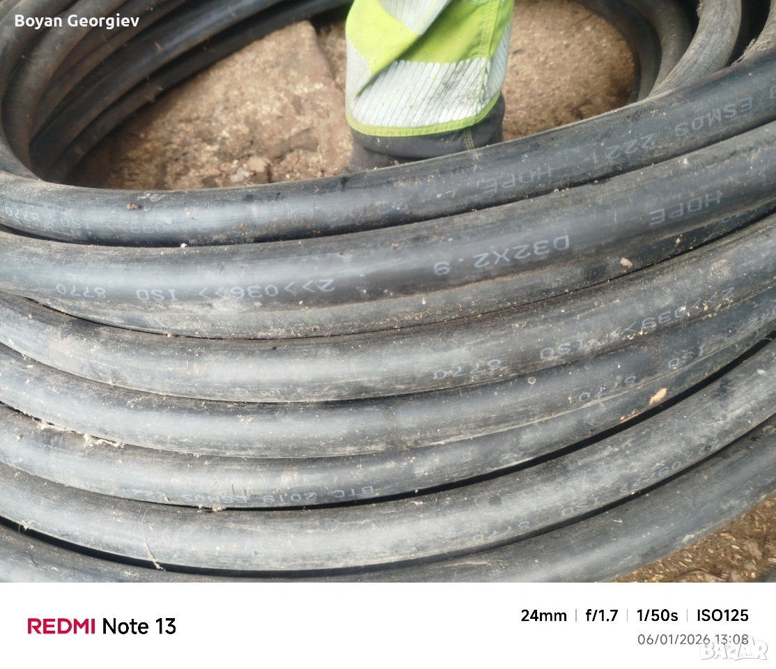 Тръба HDPE ф30х2.9, снимка 1