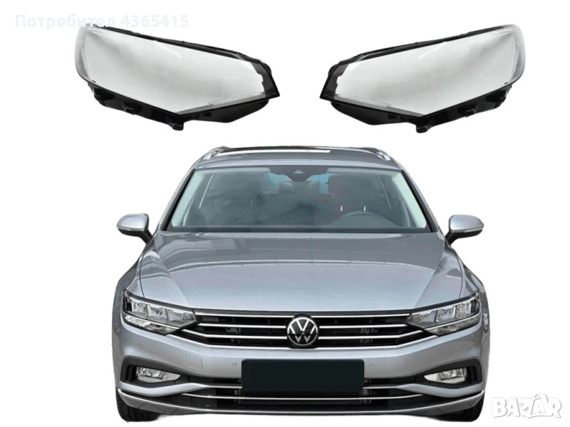 Стъкла за фарове на VW Passat B8 Facelift 2019+, снимка 1
