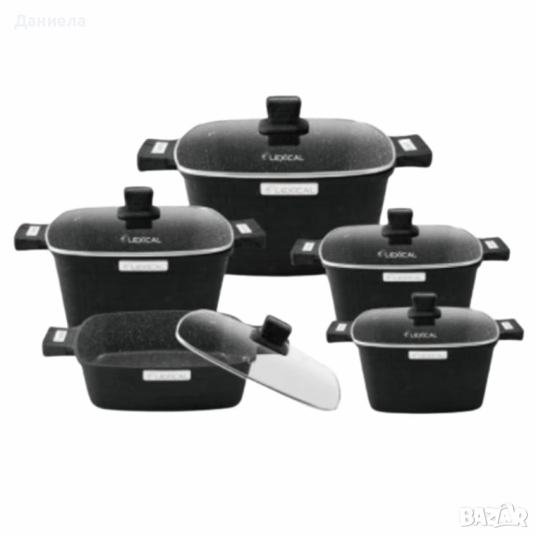 Комплект касероли от 10 части Lexical, серия IMPERIAL FLEX SERIES от гранит с висока ефективност и с, снимка 1