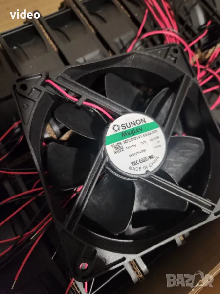 Супер Мощни Вентилатори SUNON MagLev 120x38мм, 10w, 3100RPM, ~250 m3/h, снимка 1