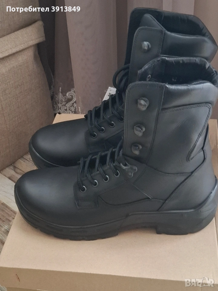 Мъжки боти от естествена кожа-нови, снимка 1