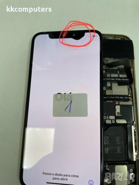 LCD Дисплей за iPhone 11 Pro 5.8 + Тъч скрийн / Черен / ДЕФЕКТ 1 Баркод : 483603, снимка 1