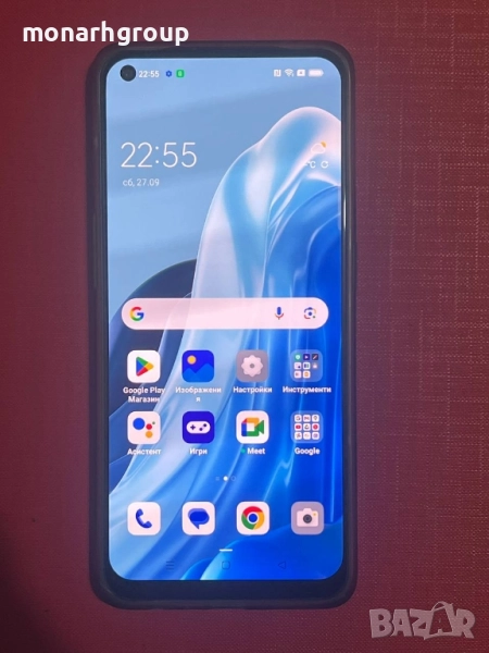 Телефон Oppo reno 8 lite 5g 128gb/8+3gb RAM с кутия и кейс, снимка 1