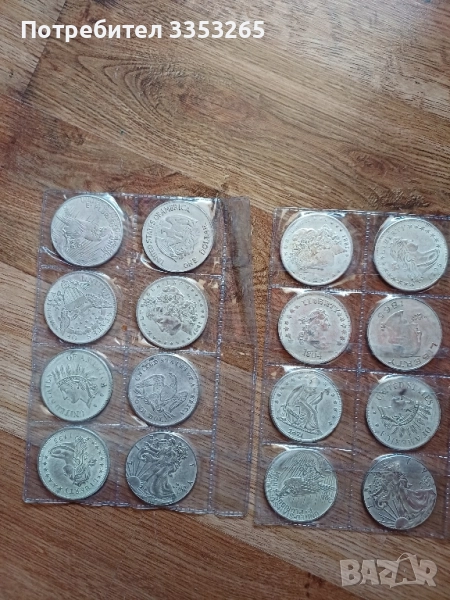 Лот с реплики на щатски долари от 18,19 и 20-ти век, снимка 1