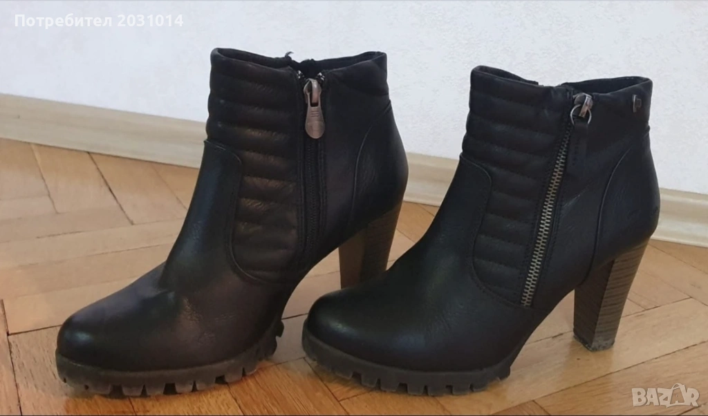 Боти от естествена кожа Том Тейлър 36-ти номер , снимка 1