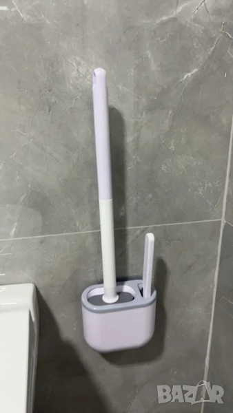 🚽 Тоалетна силиконова четка с гъвкава глава  , снимка 1