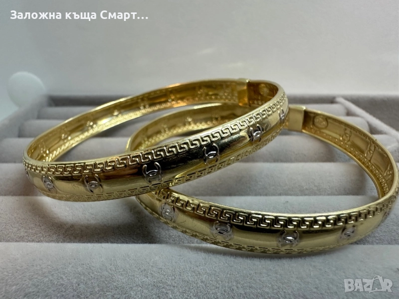 Твърди дамски гривни-14к, снимка 1