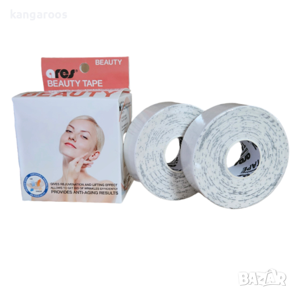 Тейп лента за лице Ares Beauty Tape (Южна Корея) 2.5 см х 10 м, снимка 1