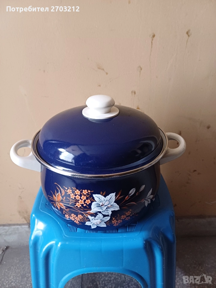 Емайлирана Тенджера, снимка 1