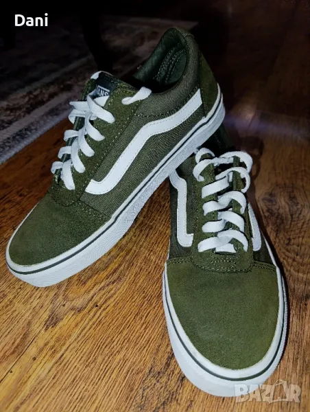 Vans olive green Suede обувки, снимка 1