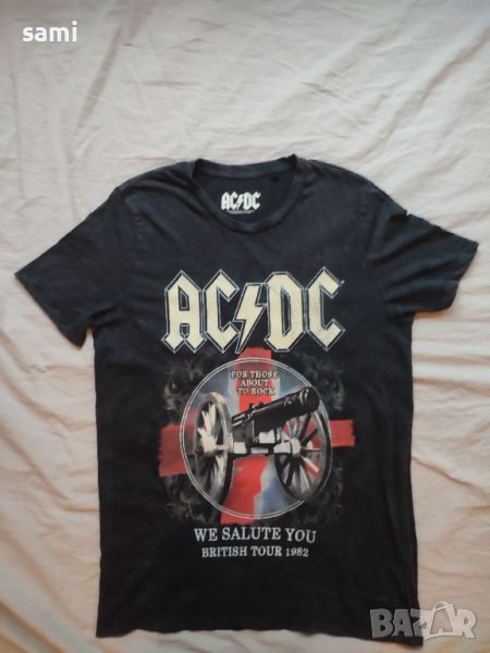 AC/DC, We Salute You, британско турне 1982 винтидж тениска., снимка 1